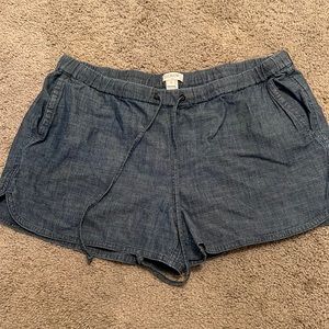 J. Crew cotton Elastic Shorts Size M